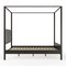 Martha Stewart Hayes Queen Size Solid Wood Canopy Platform Bed w/Wood Headboard and Footboard, Dark Gray MG-90025-CQ-DKGY-MS - alternate 5
